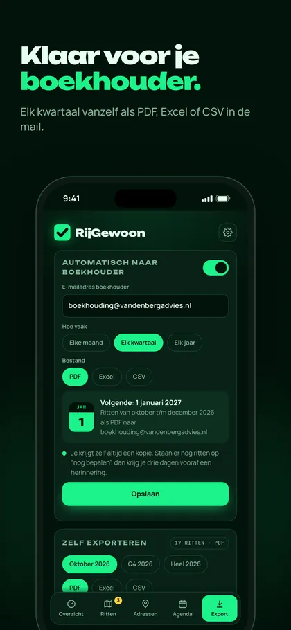 RijGewoon-app: klaar voor je boekhouder